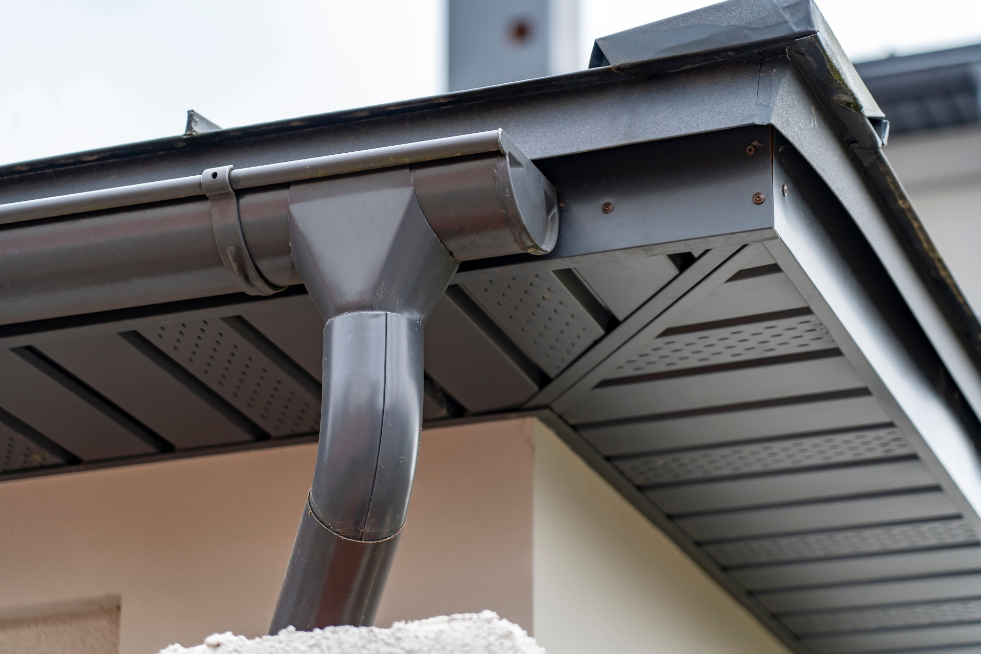 New uPVC fascias, soffits and guttering fitted to a house in Bromley